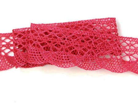 Koronka 3,2cm bawełniana amarant