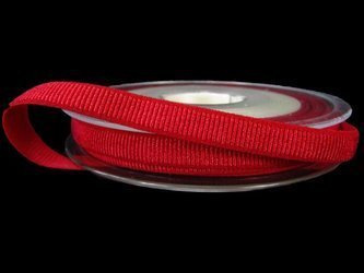 Taśma 8mm elastyczna ryps czerwona