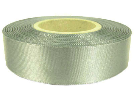 Wstążka 24mm atłas popiel