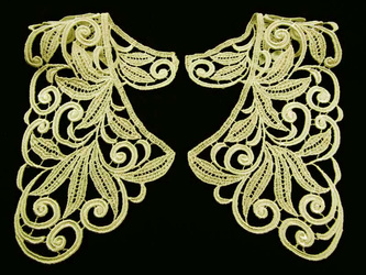 Kołnierzyk gipiurowy wiskoza natural