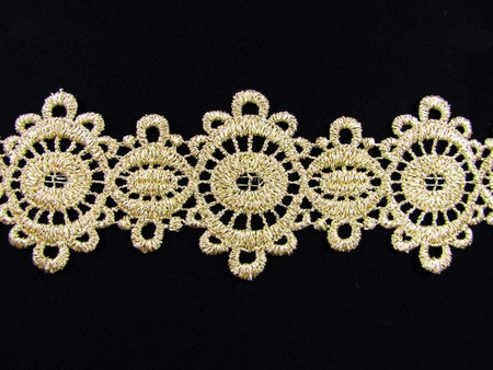 Wstawka 5cm gipiurowa złota