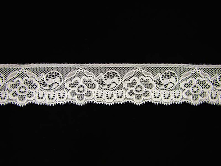 Koronka 5cm elastyczna biała