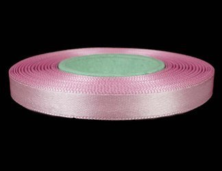 Wstążka 10mm atlas jasny róż