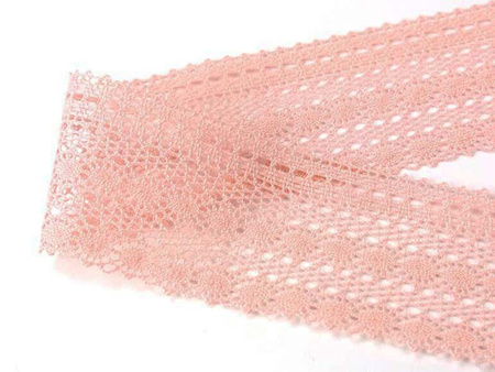 Koronka 5cm bawełniana róż