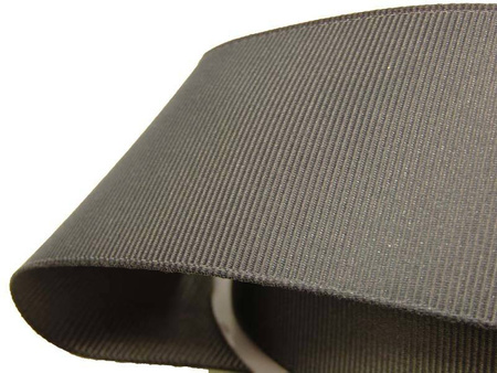 Taśma 38mm ryps poliestrowa grafit