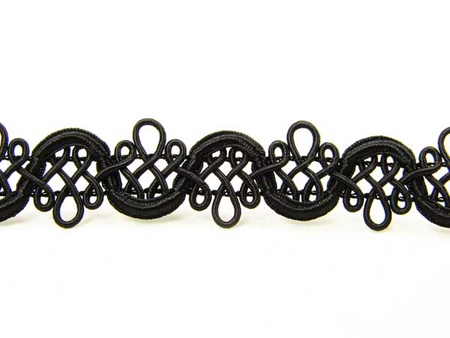 Taśma 1cm galonowa czarna