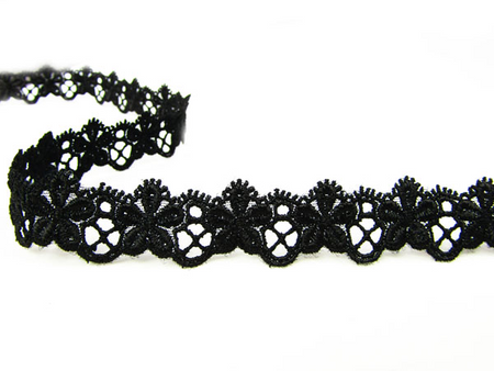 Koronka 2cm gipiurowa czarna