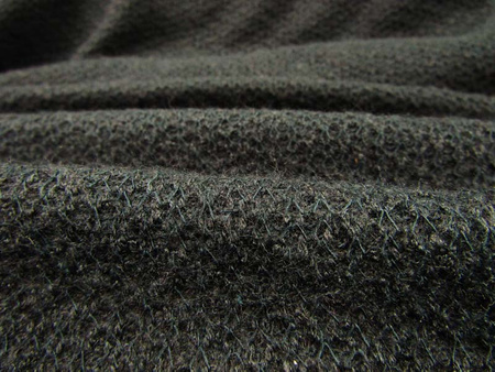 Tkanina 170cm wełna jedwabno-poliestrowa czarna