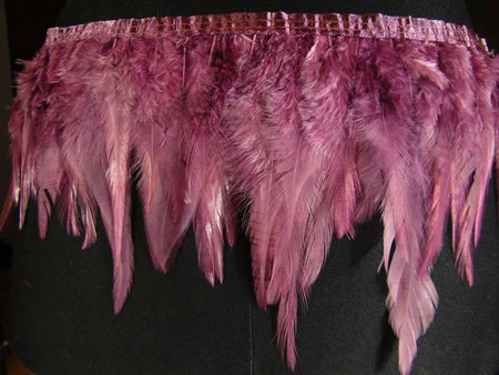 Taśma 12cm piórowa wrzos