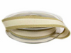 Taśma 15mm ryps OATMEAL STRIPE ivory