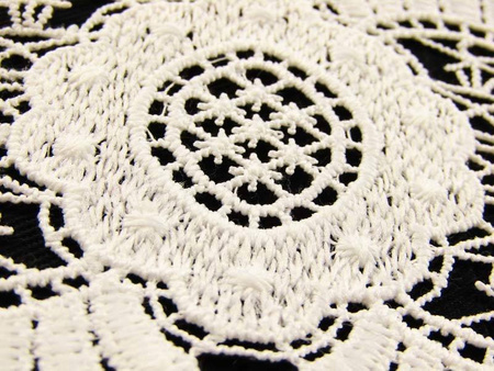 Wstawka 10cm gipiurowa poly kość słoniowa