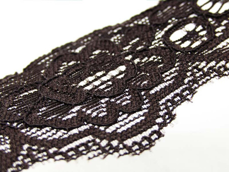 Wstawka 6cm elastyczna brąz