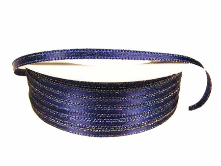 Wstążka 3mm atłas REXOR granat