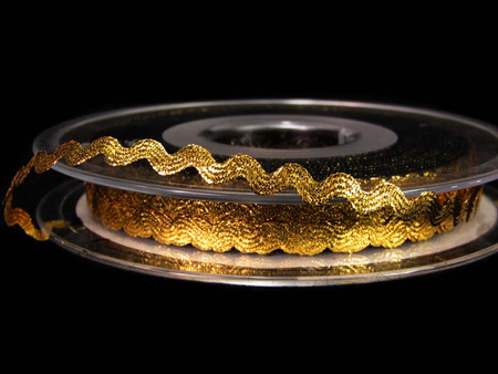 Taśma 6,1mm zygzak rexor złota