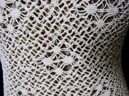 Koronka 120cm elastyczna biała