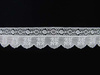 Koronka 4cm haft angielski biała