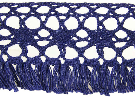 Taśma 3,5cm FRĘDZEL bawełna jasny granat