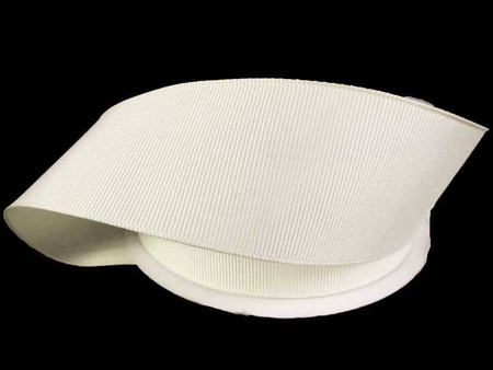 Taśma 38mm ryps poliestrowa ivory