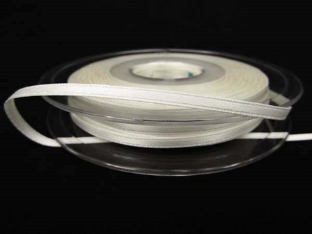 Wstążka 3mm atłas kość słoniowa