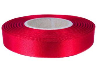Wstążka 15mm atłas czerwona