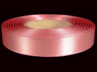 Wstążka 15mm atlas róż indyjski