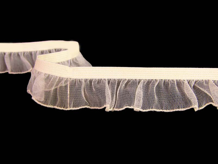 Falbanka 2cm elastyczna ivory