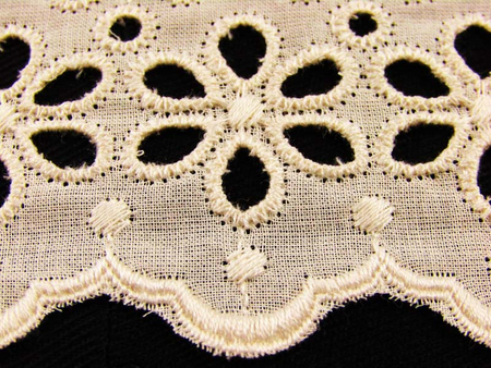 Koronka 11,5cm haft angielski natural