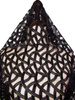 Koronka 140cm tiulowa haft czarna