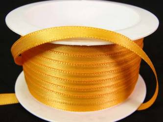  Wstążka 5mm atlas pomarańcz jasny