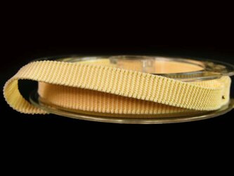 Taśma 6mm elastyczna rypsowa krem