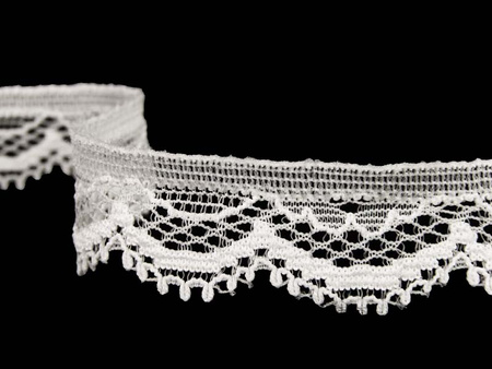 Koronka 1,7cm elastyczna biała