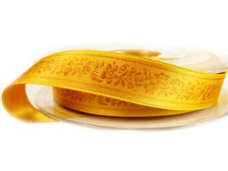 Wstążka 16mm atłas FIORE żółta słoneczna