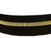 Lamówka 2cm elastyczna LAMPAS czarno_złota