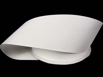 Taśma 38mm ryps poliestrowa biała