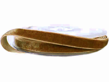 Aksamitka 9mm elastyczna brąz jasny