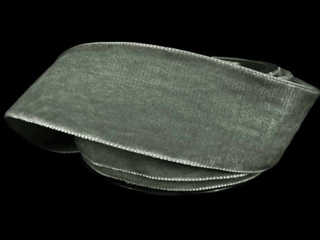 Aksamitka 36mm dwustronna popiel