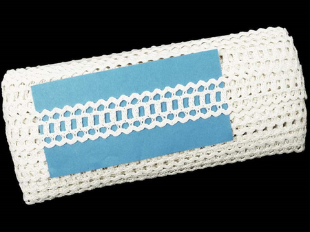 Wstawka 2,4cm bawełniana biała