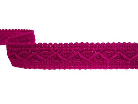 Taśma 2cm galonowa bawełna róż cyklamen