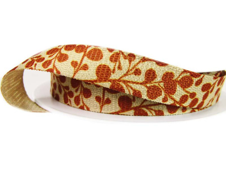 Wstążka 15mm rustykalna Eucalyptus rdza