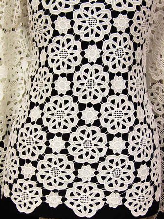 Koronka 135cm gipiurowa ivory