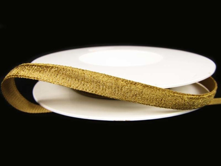 Aksamitka 9mm złoty beż