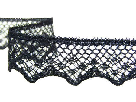 Koronka 2cm stabilna czarna