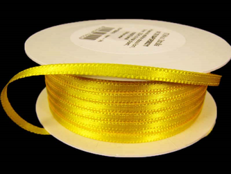 Wstążka 3mm atłas żółta