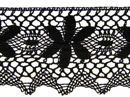 Koronka 11,5cm bawełniana czarna