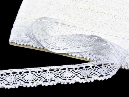 Koronka 3,5cm bawełniana biała