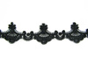 Koronka 6cm tiulowa czarna