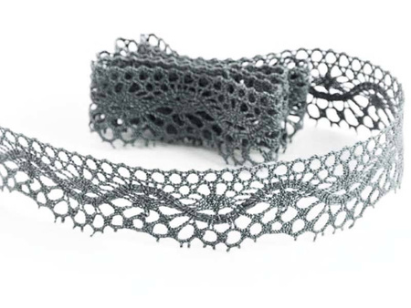 Koronka 2,7cm bawełniana popiel