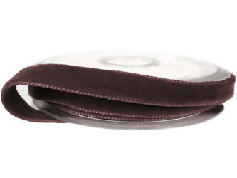 Aksamitka 9mm dwustronna brąz