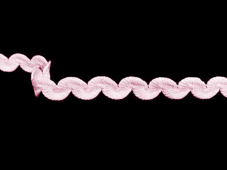 Taśma 7mm zygzak elastyczna róż