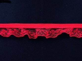 Taśma 25mm elastyczna FALBANKA czerwona